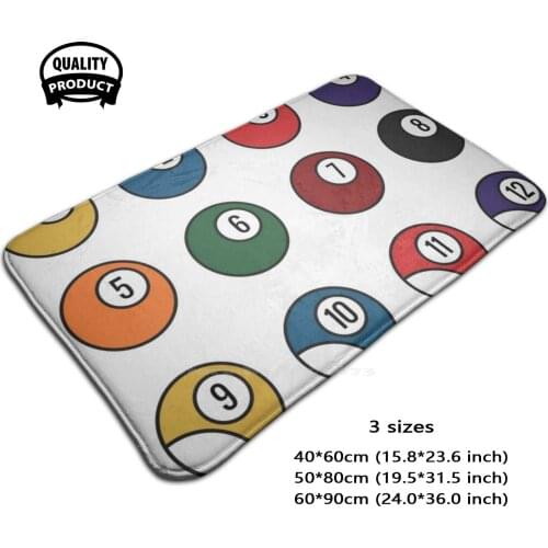Billiard Balls Pack 3 Sizes Home Rug Room Carpet Billiards Number 8 Ball Pool Blackball Packs Bubble Sport Pub Games Golfazur