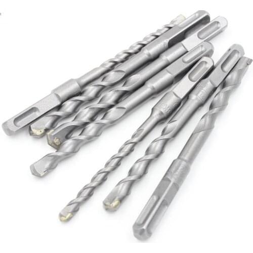 150mm shank shape round&square Carbide Masonry Drills Rotary Hammer Impact Drill Bits Set for Drilling Concrete Brick Tile