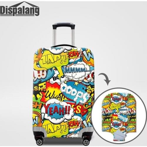 Newest Cartoon Travel Suitcase Cover For 18-32 Inch Case Waterproof Trolley Case Cover Elastic Luggage Cover Travel On The Road