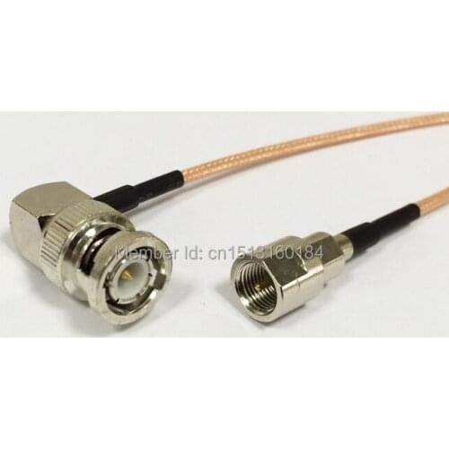 New Modem Coaxial Cable BNC Male Plug Right Angle To FME Male Plug Connector RG316 Cable Pigtail 15CM 6" Adapter