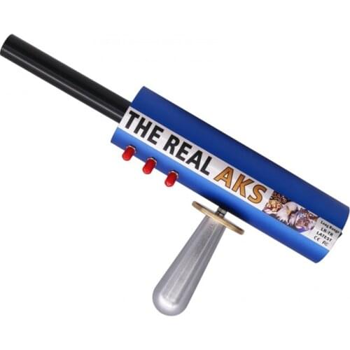 Blue The Real AKS Long Range Gold Detector 6 Antennas Plastic Case for Silver Gem Diamond + Filter