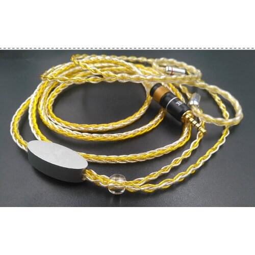 Gold-plated single crystal se535 / ie80 / im70 / tf10 / ue900 / w4R / W40 / headphone upgrade line