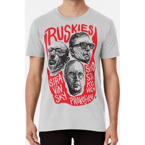 Ruskies-Russian Composers T shirt stravinsky prokofiev shostakovich russian composers classical music