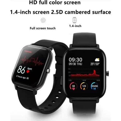 P8 1.4 inch Smart Watch Men Full Touch Fitness Tracker Blood Pressure Smart Clock Women GTS Smartwatch for Xiaomi Huawei Iphone