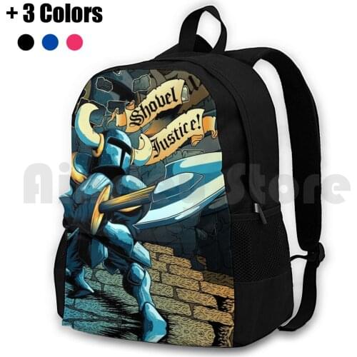 Steel Thy Shovel! Outdoor Hiking Backpack Riding Climbing Sports Bag Gaming Retro Gaming Xbox Playstation Steam Valve Pixel