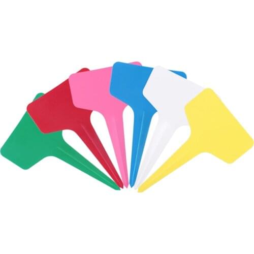 50Pcs/Set Seedling plate board Nursery T-type Labels Plastic Garden Tag Pots Succulent Plants Label Tags Marker Pen Flower Thick