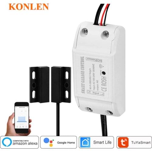 Tuya WIFI Automatic Garage Door Controller Car Electric Gate Opener Relay Switch Smart Life App Remote Home Control Alexa Google