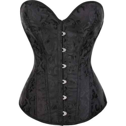 Female Plus Size Sexy Classic Corselet and Bustiers Tops Lingerie Lace Corsets for Women