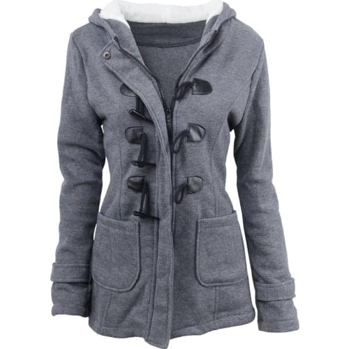 Plus Size 5XL/6XL Women Winter Autumn Cotton Coat Jacket Red Black thickened hooded Coat & jackets Casual Fall Women Clothing