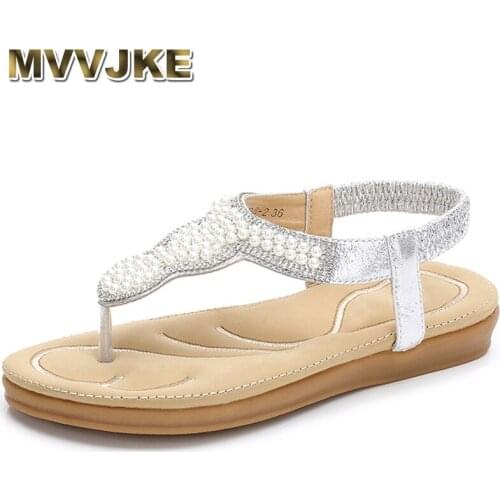 MVVJKE New Gladiator Sandals Platform Flats Shoes Woman Summer Flip Flops Casual Slip On Women Shoes