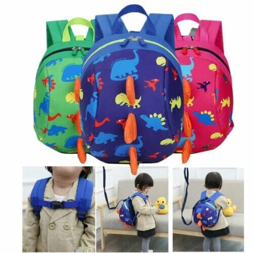 2020 Girls Bag Kids Baby Safety Harness Mini Backpack Leash Toddler Anti-lost Cartoon Dinosaur Bag School Bags