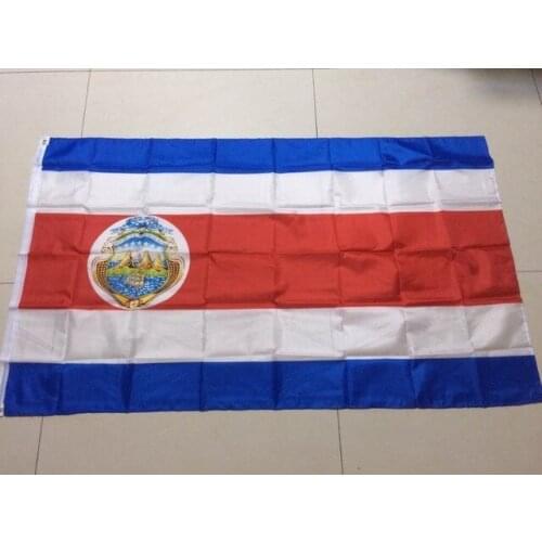 Large Free Shipping NEW 90x150cm Costa Rica Flag 100% Polyester Flag of Costa Rica