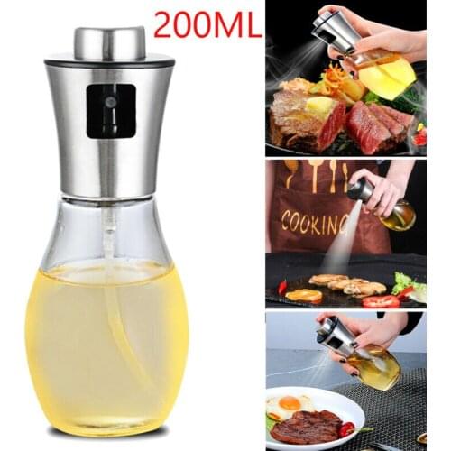 Stainless Steel Spray Bottle Oil Sprayer Oiler Pot BBQ Barbecue Cooking Tool Can Pot Cookware Kitchen Tool ABS Olive Pump