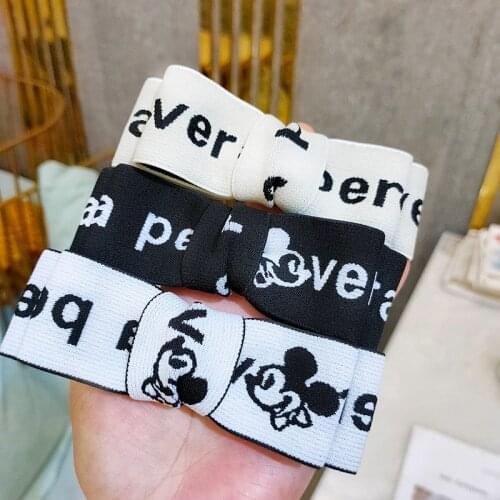 Disney cartoon Minnie Mickey children hair clip doll accessories hair pin bow headwear girl birthday gift princess kid head clip