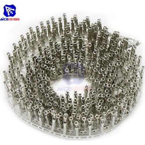 Diymore 1000PCS/Lot 2.54mm Pitch Female Pin / Male Pin Connector Dupont Jumper Wire Cable Female Pin Crimp Terminal Connector