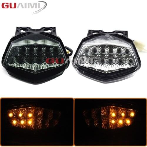 For Kawasaki NINJA 250 250R 2008 2009 2010 2011 2012 NINJA250 Motorcycle Rear Tail Light Brake Signals Led Integrated Lamp Smoke