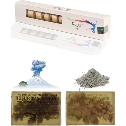 E15 1 Box Ruşur Stone And Ruşur Stone Soap Volcanic Ashy