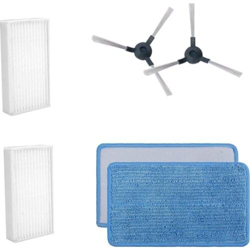 VCR01 Robot Hepa filter Mop cloth side brush for Midea VCR01 VCR12 robot vacuum cleaner spare parts accessories