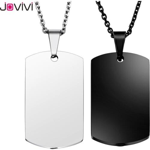 Jovivi New Stainless Steel Military Army Dog Tag Pendant Urn Necklace for Ashes Mermorial Keepsake Cremation Pendant Jewelry 24"
