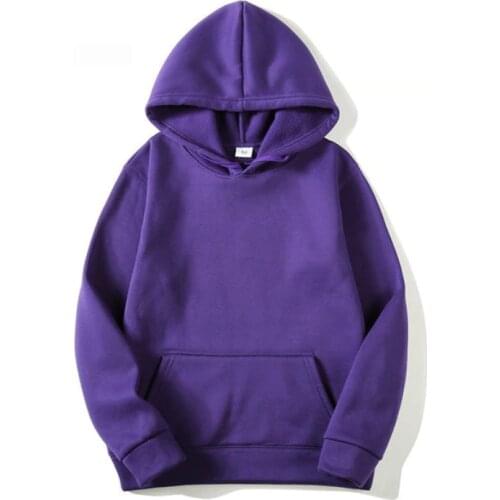 Quality Brand Men Hoodie 2019 Autumn Male Hip Hop Streetwear Men Pullover Sweatshirts Hoodies Mens Solid Color Hoodie