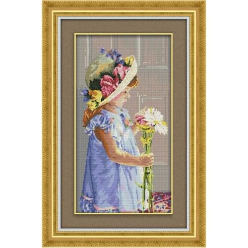 Chinese Cross Stitch Kits Needlework Cross-Stitch People Kits Cross Stitch Patterns DIY Printed Cross Stitch For Home Decoration