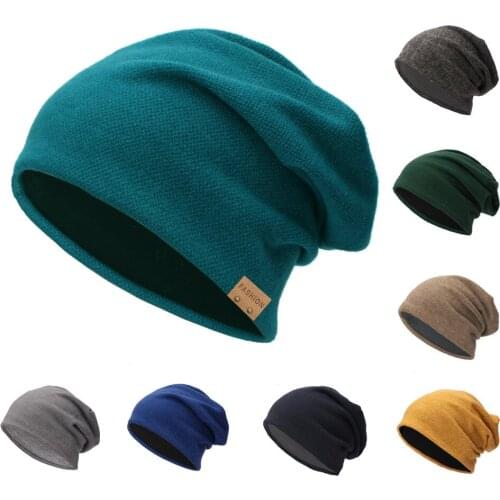 Mens Women Knit Ski Cap Hip-Hop Blank Color Winter Warm Unisex Wool Hat cap men cotton hats caps mesh snapback gorras