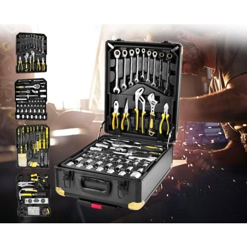 186pcs Household Tool Set Manual Hardware Tools Electrician Repair tool Kit Hammer Saw Wire Stripper Knife Screwdriver Wrench