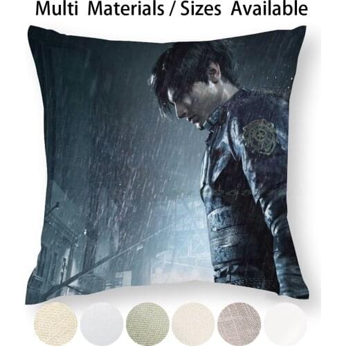 Leon S Kennedy Pillow Case Throw Pillow Cover Cotton Linen Flax Leon Kennedy Claire Redfield Survival Horror Creative Trending