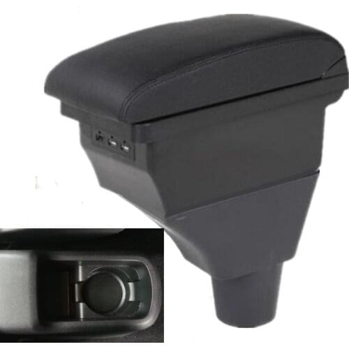 For Citroen C3 C4 armrest box central Store content box car-styling decoration accessory with cup holder USB