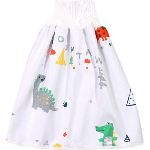 Portable Newborn Baby Waterproof Cotton Training Pants Cloth Colorful Cartoon Print Diaper Skirt Sleeping Bed Pad Mattress