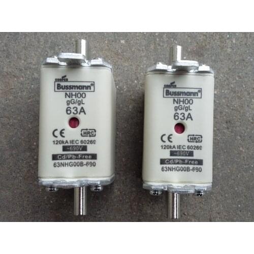 Fuses: 63NHG00B-690 NH00 63A gG / 10NH00G-690 80NHG00B-690 80NHG00G 100NHG00B-690 100NHG00G 100NH00M-690 160NHG00B-690