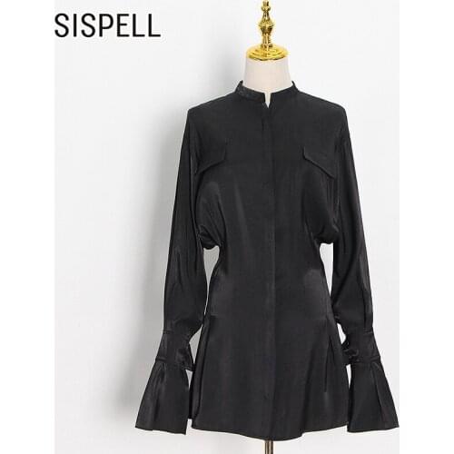 Модные платья-рубашки SISPELL China At AliExpress
