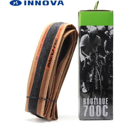 INNOVA bicycle tire 700 700 x 23C 25C 120TPI Kevlar anti puncture road bike tyres ultralight 210g Racing tires folding pneu 700C