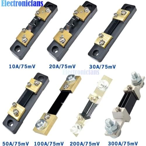 300A 200A 100A 50A 30A 20A 10A /75mV FL-2 External Shunt Current Meter Shunt Resistors For Digital Ammeter Voltmeter Wattmeter