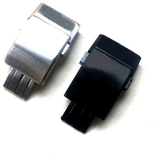 Top quality 20mm Stainless Steel Buckle FOR Breitling Classic clasp 1884 Men Rubber Silicone Strap Silver black Adjusted Buckle