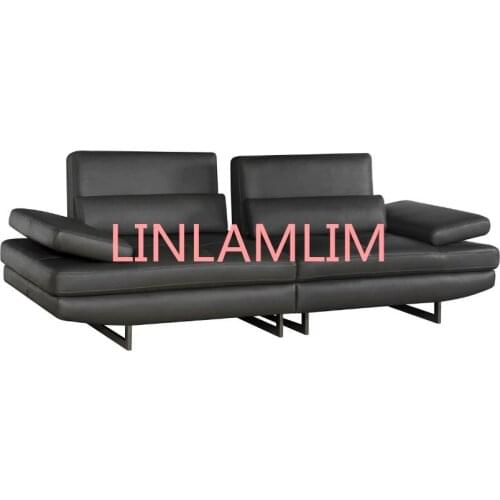 High quality cow top graded real genuine leather sofa/living room sofa furniture latest style home used 3 seater leather couch