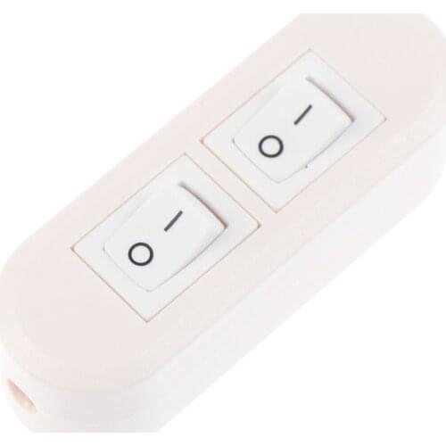 1pcs Double Control Table Lamp Floor Lamp Mother Lamp Online Switch Two-button Dual Control Switch