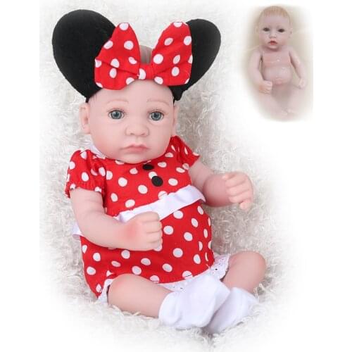 25cm Mini Silicone Reborn Baby Dolls 10 inch Children Bath Playmate Lifelike bebe reborn Toddler Kids Handmade Gifts Kaydora