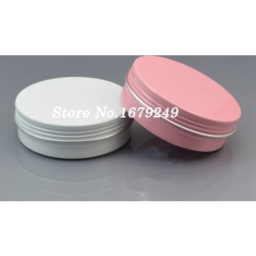 30g/ml white Aluminum Cosmetic Jar Cream Empty Bottle Cream Containers Jars Aluminum Aluminum Pill Containers200pcs/lot