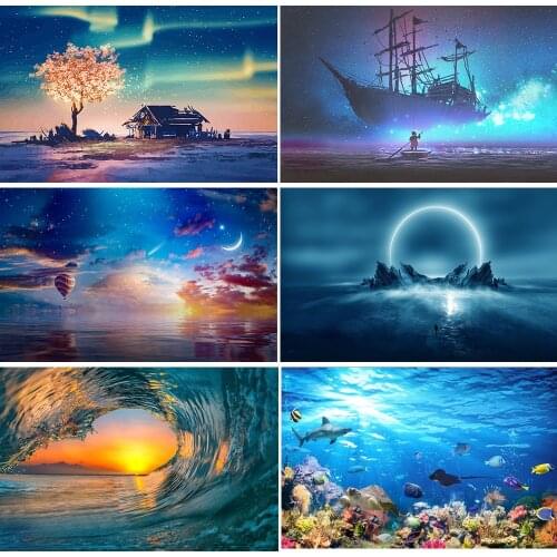 5D DIY Embroidery Mosaic Diamond Painting Full Square/Round Diamond Art Landscape Painting Night Scenery Home Decorat