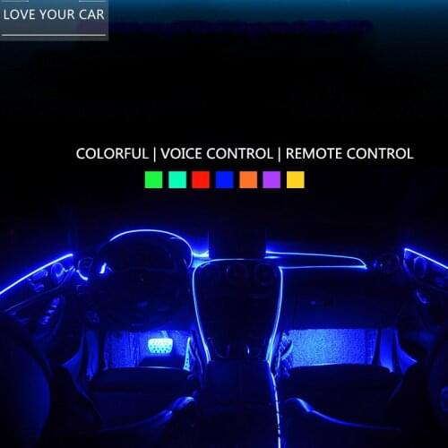 Car Remote control App Phone control atmosphere light cold light Bottom atmosphere light car music sound control interior