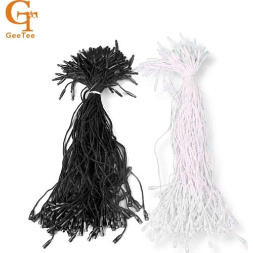 19cm price tag string seal,garment hang tag string/cords/tag seal,polyester material Bullet shape top grade tags labels tie cord