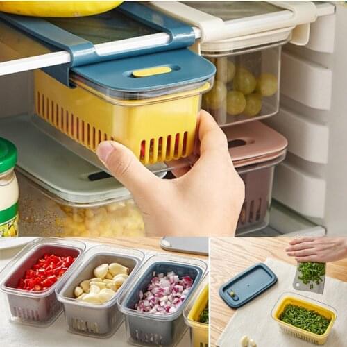 Household Multifunctional Drawer Refrigerator Storage Box Storage Box Vegetable Filter Food Preservation Box