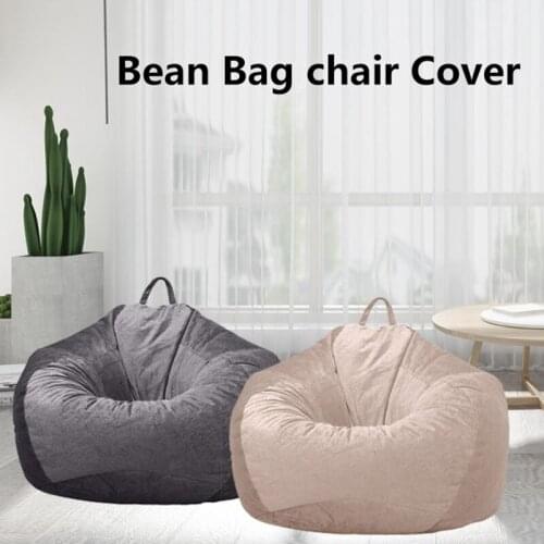 Lazy Bean Bag Sofa Cover No Filler Washable Chair Cover Giant Plush Couch Tatami Bean Bag Cover Living Room Furniture Home Decor