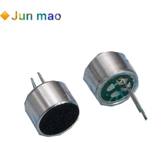 10pcs 6*5mm MIC Capsule Electret Condenser Pickup Microphone 52DB Tape pin Mitophone 6050 Electret Sensitivity 56-58 Ho