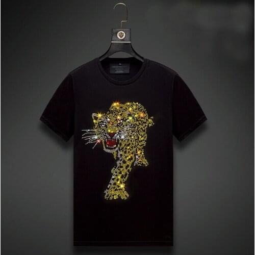 T shirts man and women Hot drill t shirt men/women tshirt High quality t-shirt Casual O-neck tops