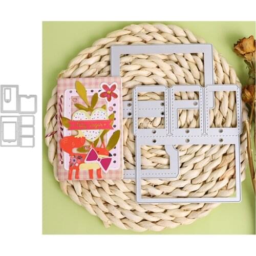 Border Slimline Dies Metal Cutting Dies Stencils for DIY Scrapbooking Decorative Embossing DIY Paper Cards Alinacutle Dies Cuts