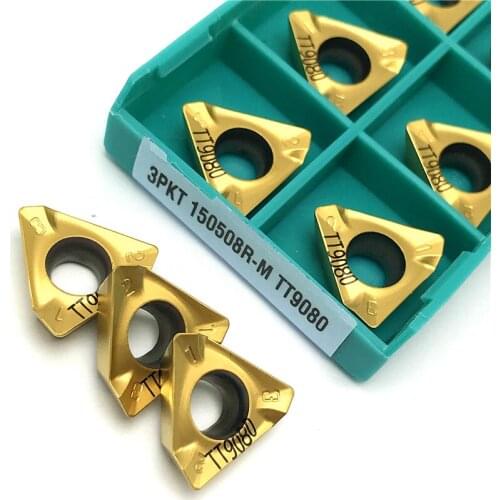 3PKT150508R-M TT9080 Indexable tool Carbide inserts turning tool metal lathe Cutting tool 3pkt 150508r turning Milling insert