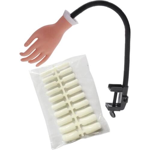 Nail Art Supplies Trainees Practice Prosthetic Hands With Arms Movable Hands Nail Art Simple Manipulators Bendable Positioning