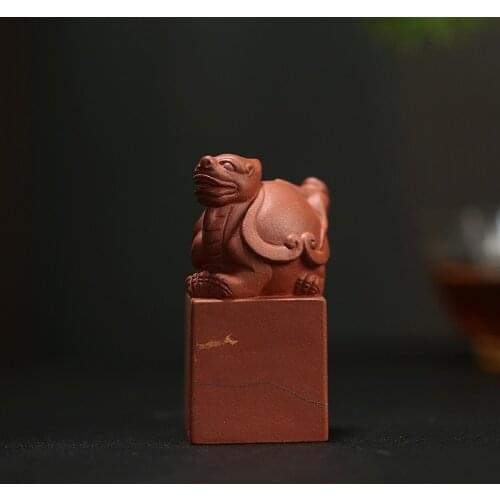 Customized Yixing Name Stamp Personalized Motto Seal Chinese Style Chop 3.4x3.4cm Square Shape Name Signature Stamp For Painting